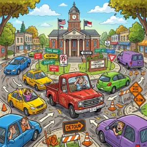 NCDOT Turns Smithfield Downtown Into Real Life Traffic Tetris