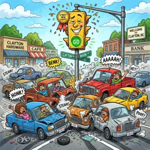 Well, Bless Their Hearts – Clayton's Newest Traffic Light is Already a Local Legend