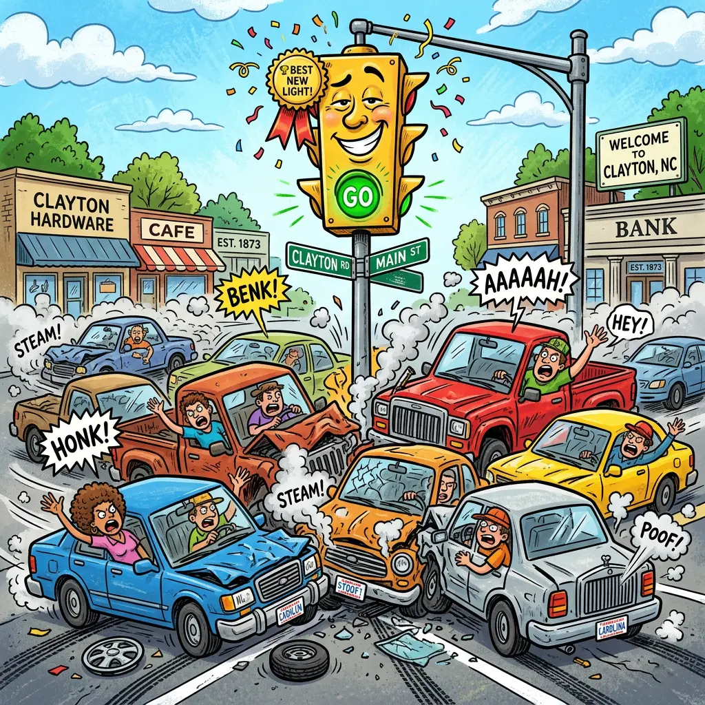 Well, Bless Their Hearts – Clayton's Newest Traffic Light is Already a Local Legend
